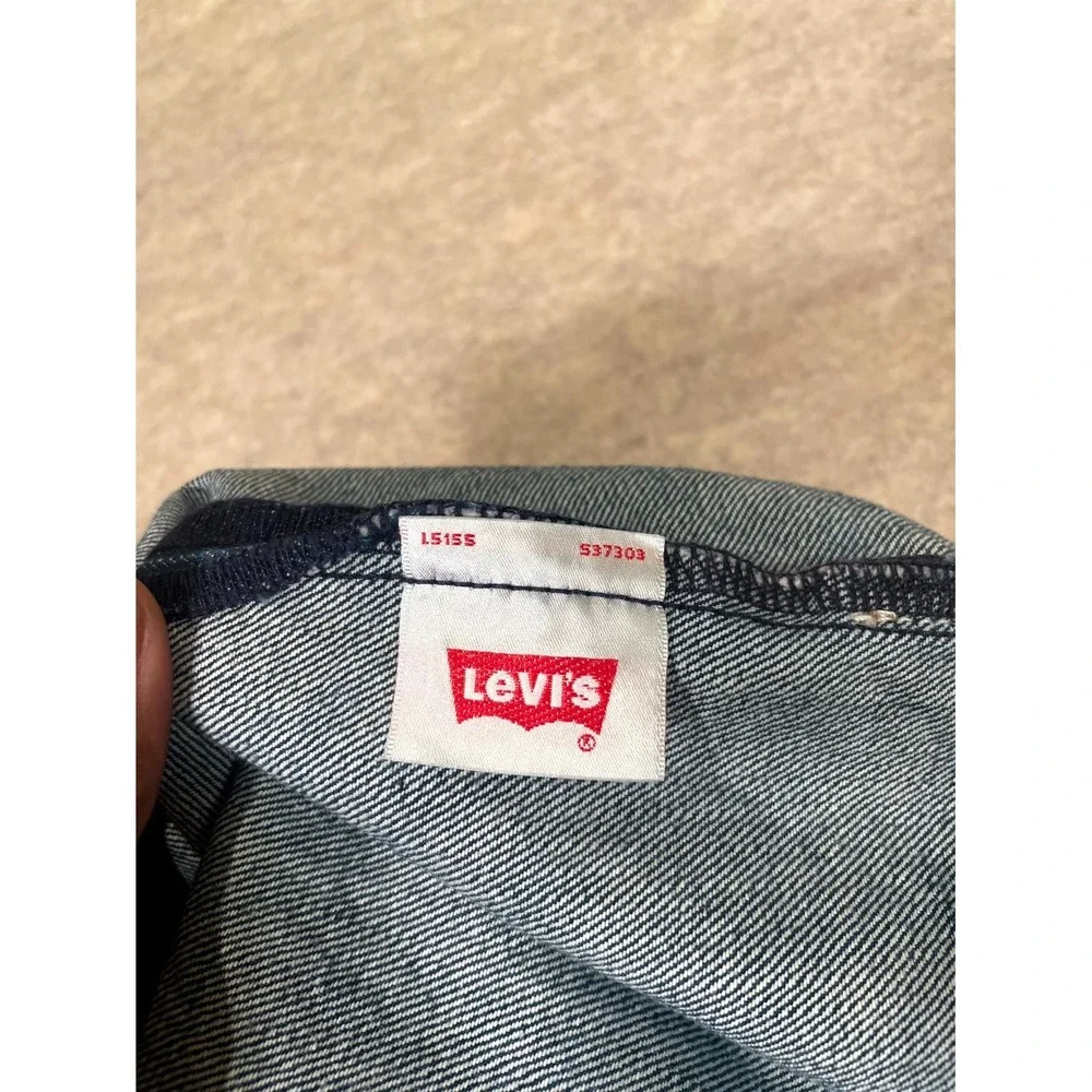 Vintage Levi's 501 Original Fit Jeans Men 34x30 Blue Whiskering Denim Button Fly